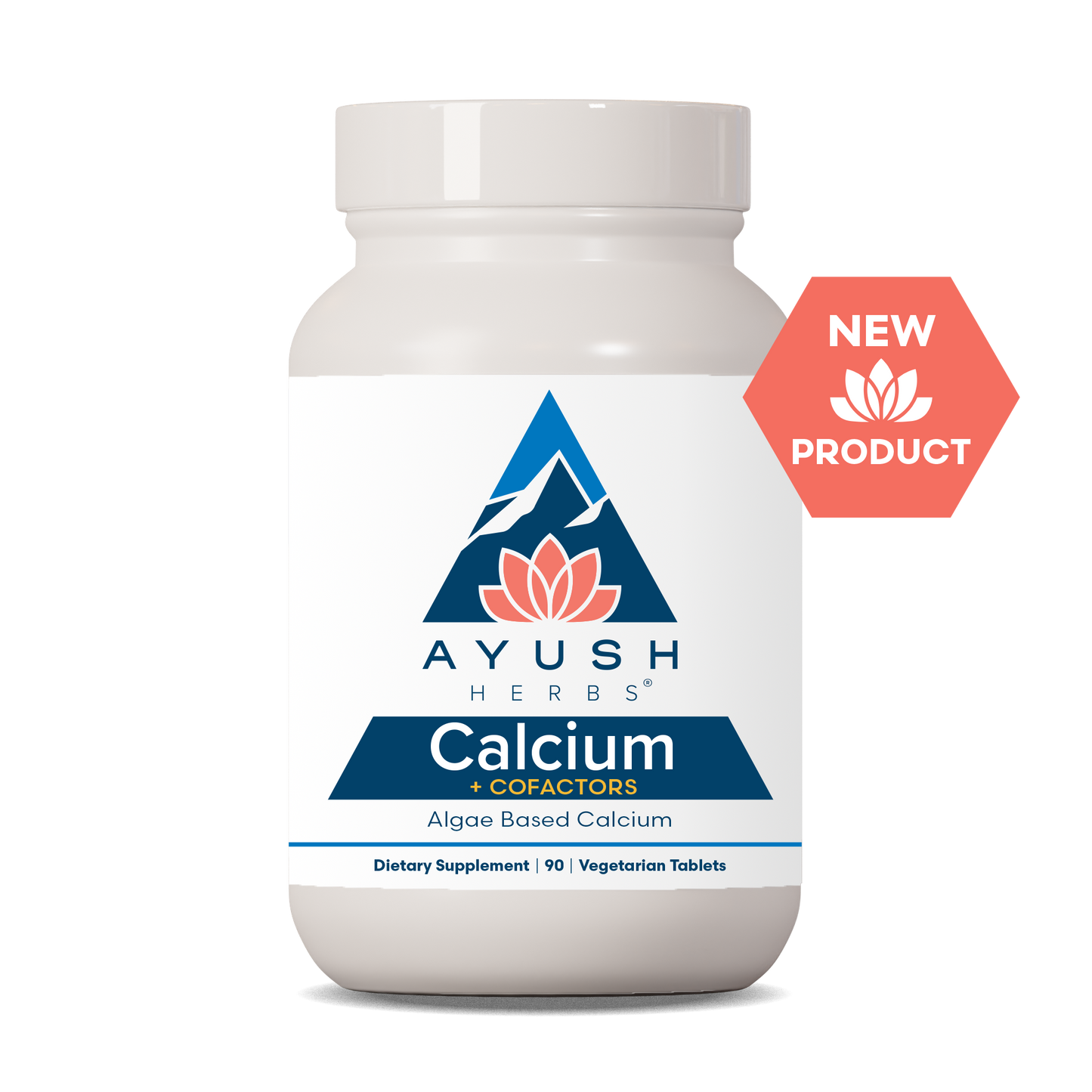 Calcium Bottle front by Ayush herbs herbal supplements