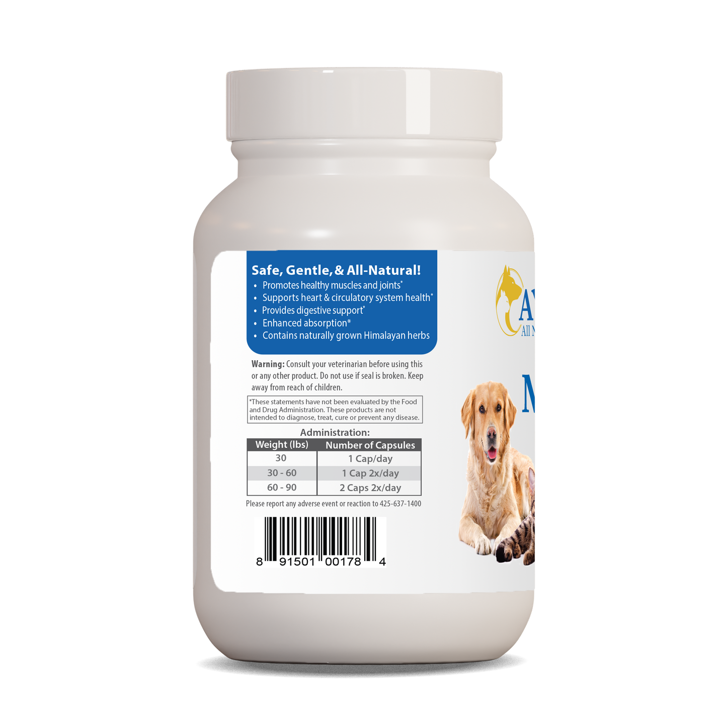 Pet Curcumin 97%™ - Potent Inflammation Support for Active Pets with Stiff Joints