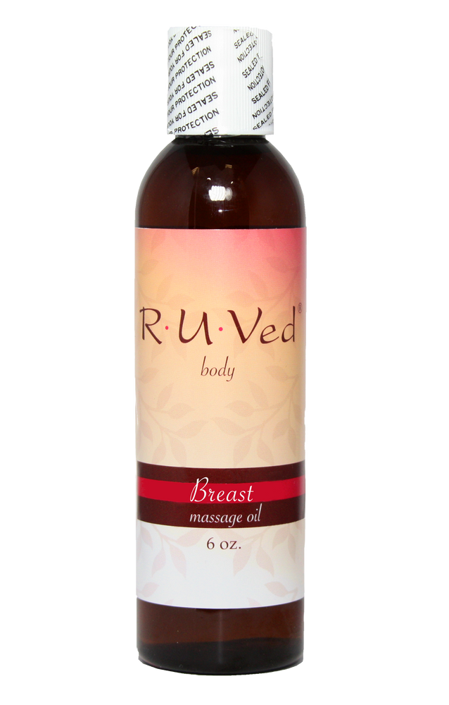 Ruved Breast Massage Oil bottle front 