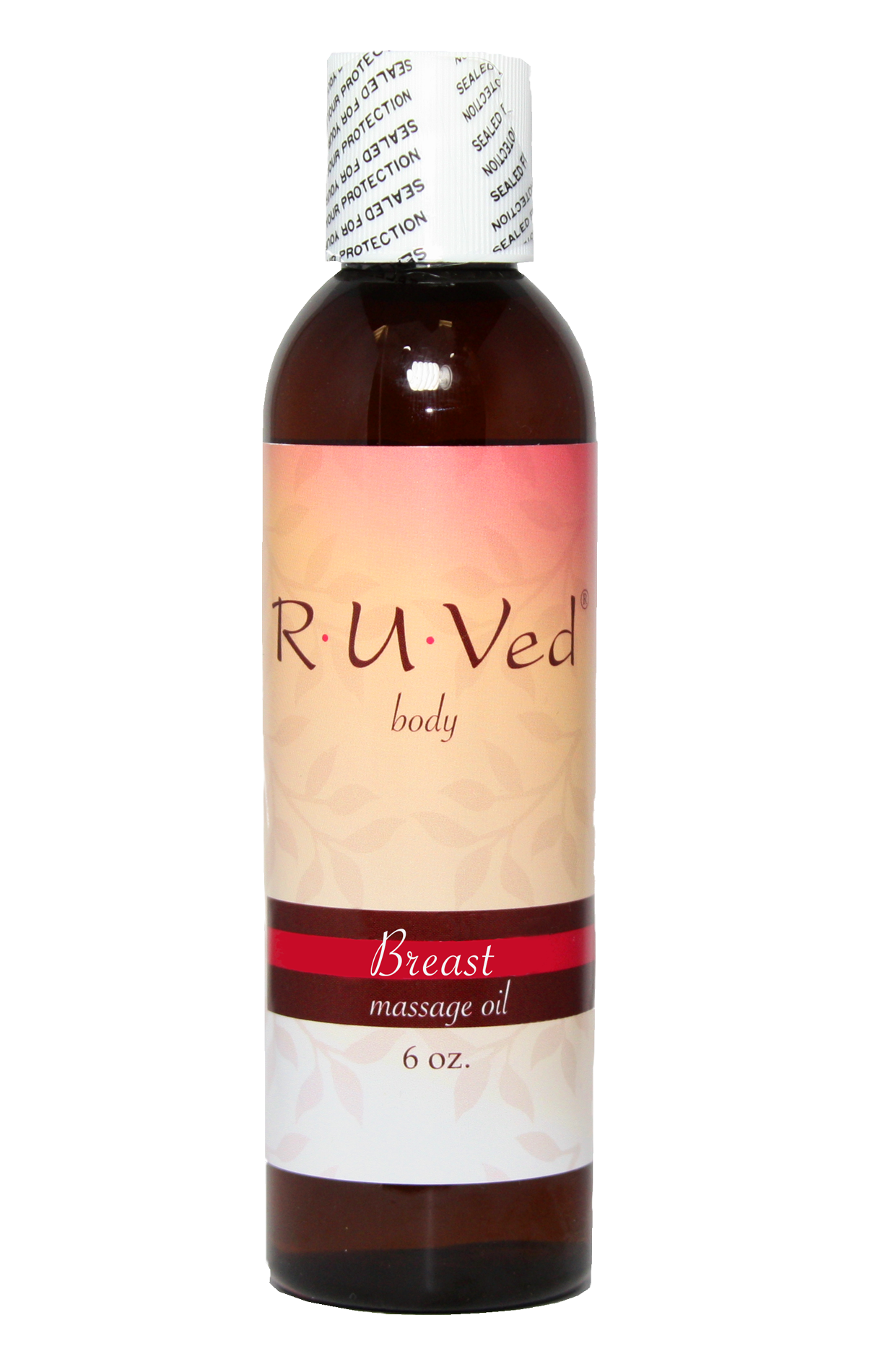 Ruved Breast Massage Oil bottle front 