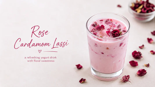 Rose Cardamom Lassi for the Late Spring-to-Summer Season