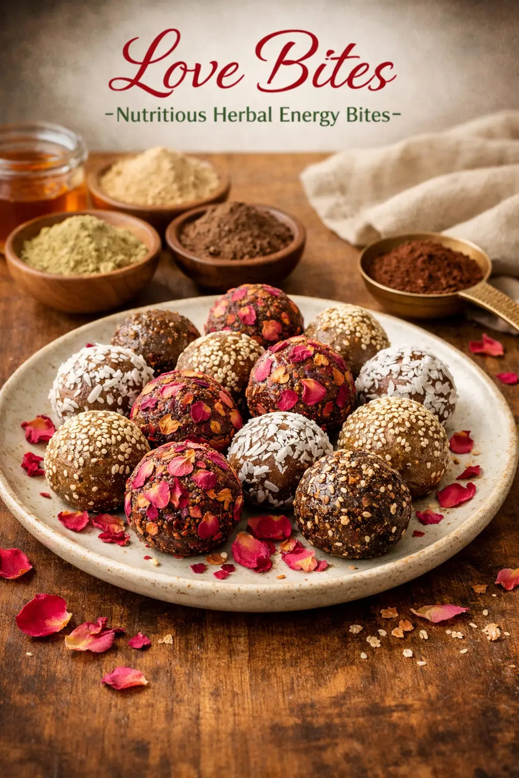 Love Bites Recipe: Herbal Energy Balls for Vitality & Balance
