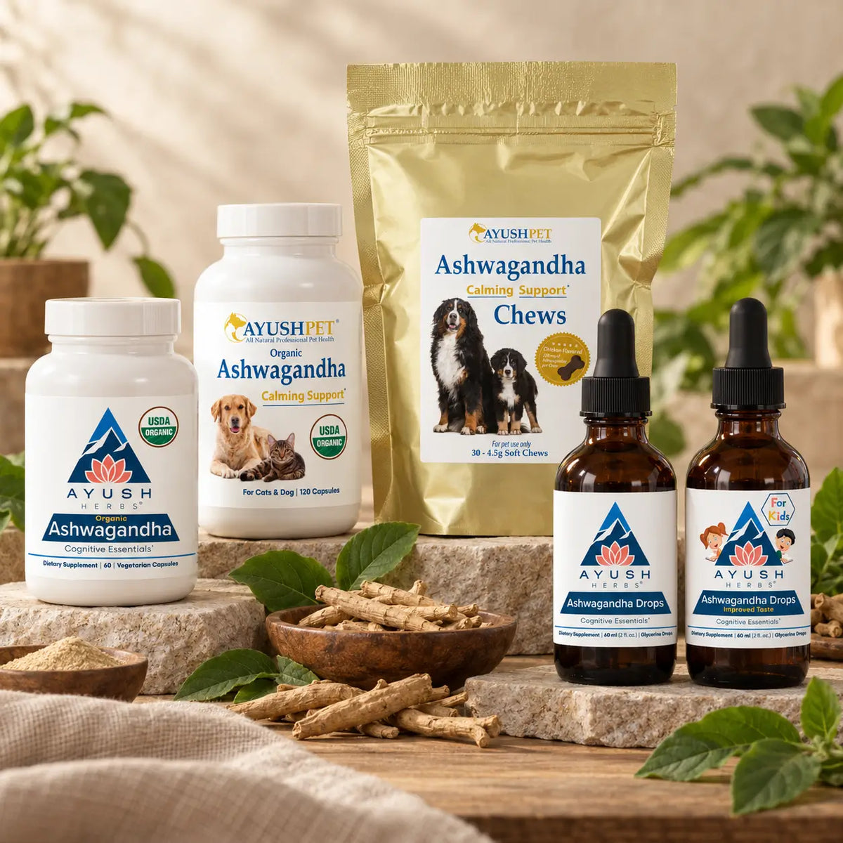Ayush Herbs Ashwagandha Lineup/ Collection