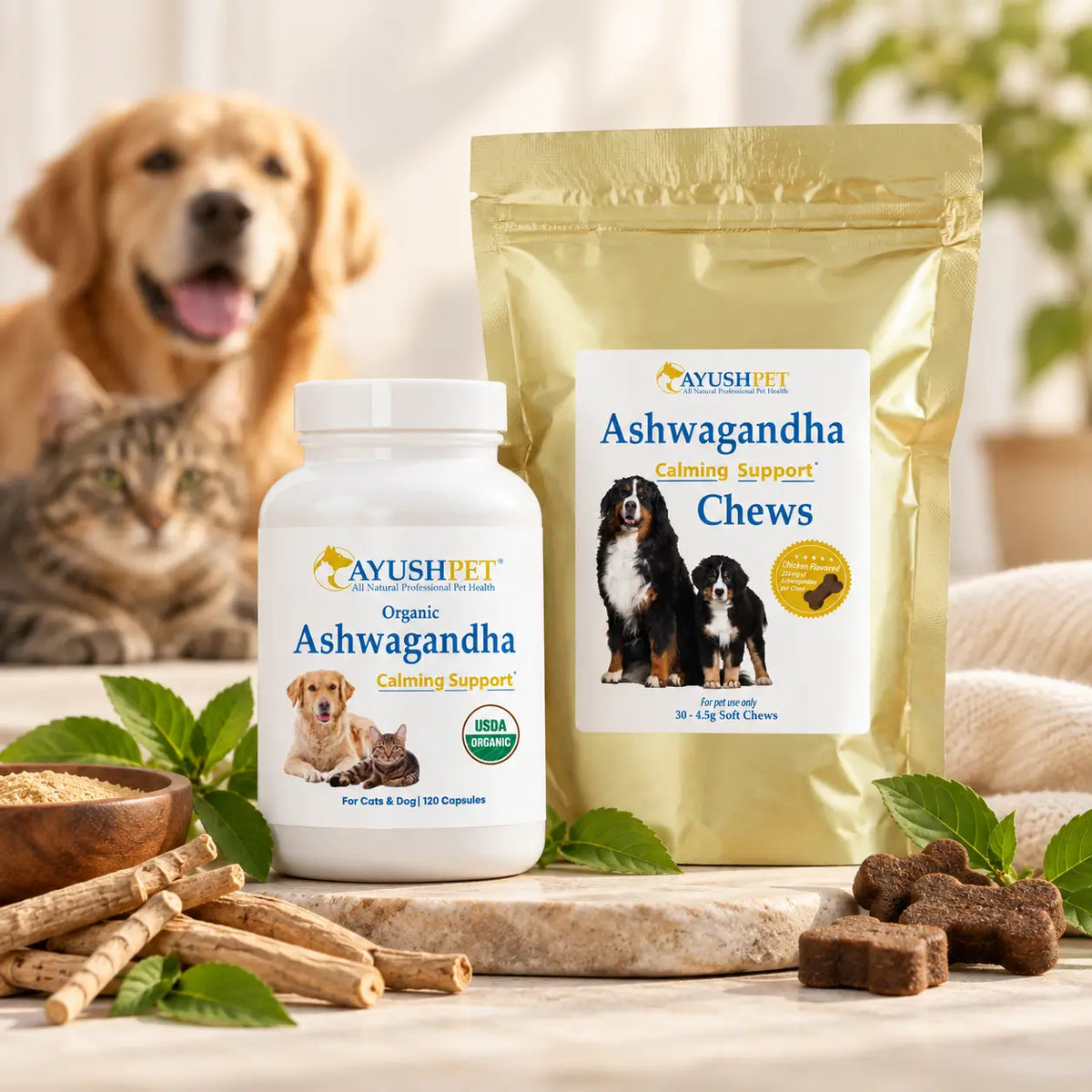 pet collection, pet support, USDA organic
