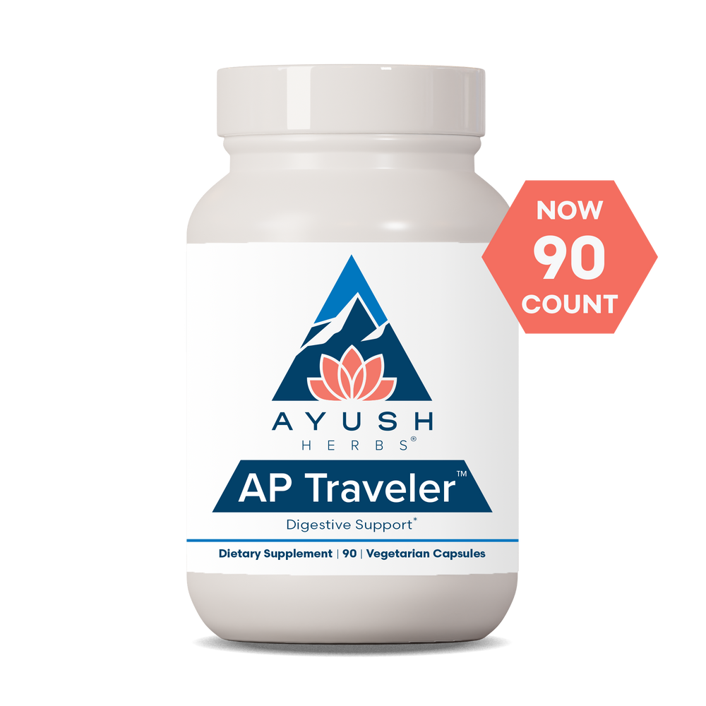 AP Traveler bottle front by Ayush herbs herbal supplements
