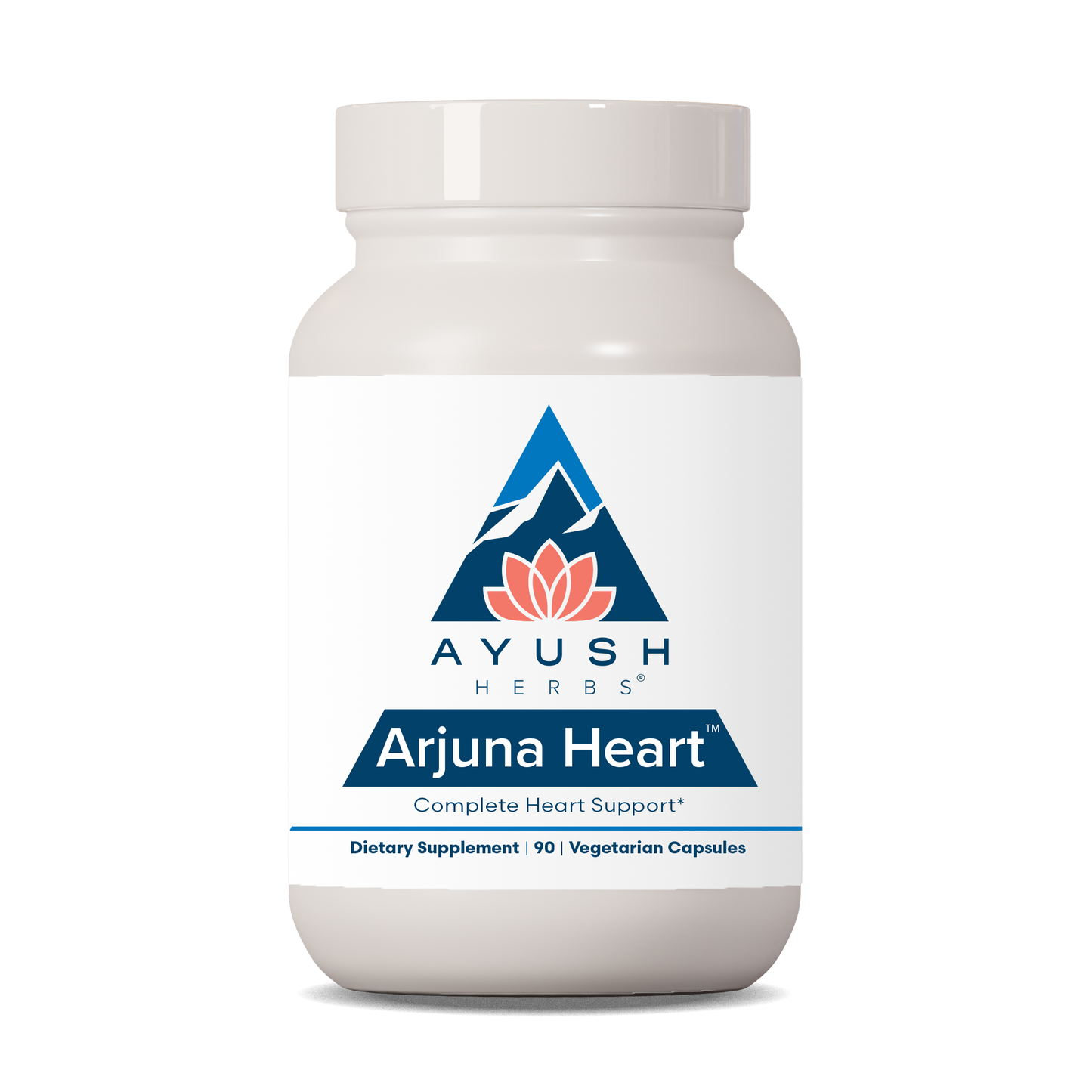 Arjuna Heart bottle front by Ayush herbs herbal supplements