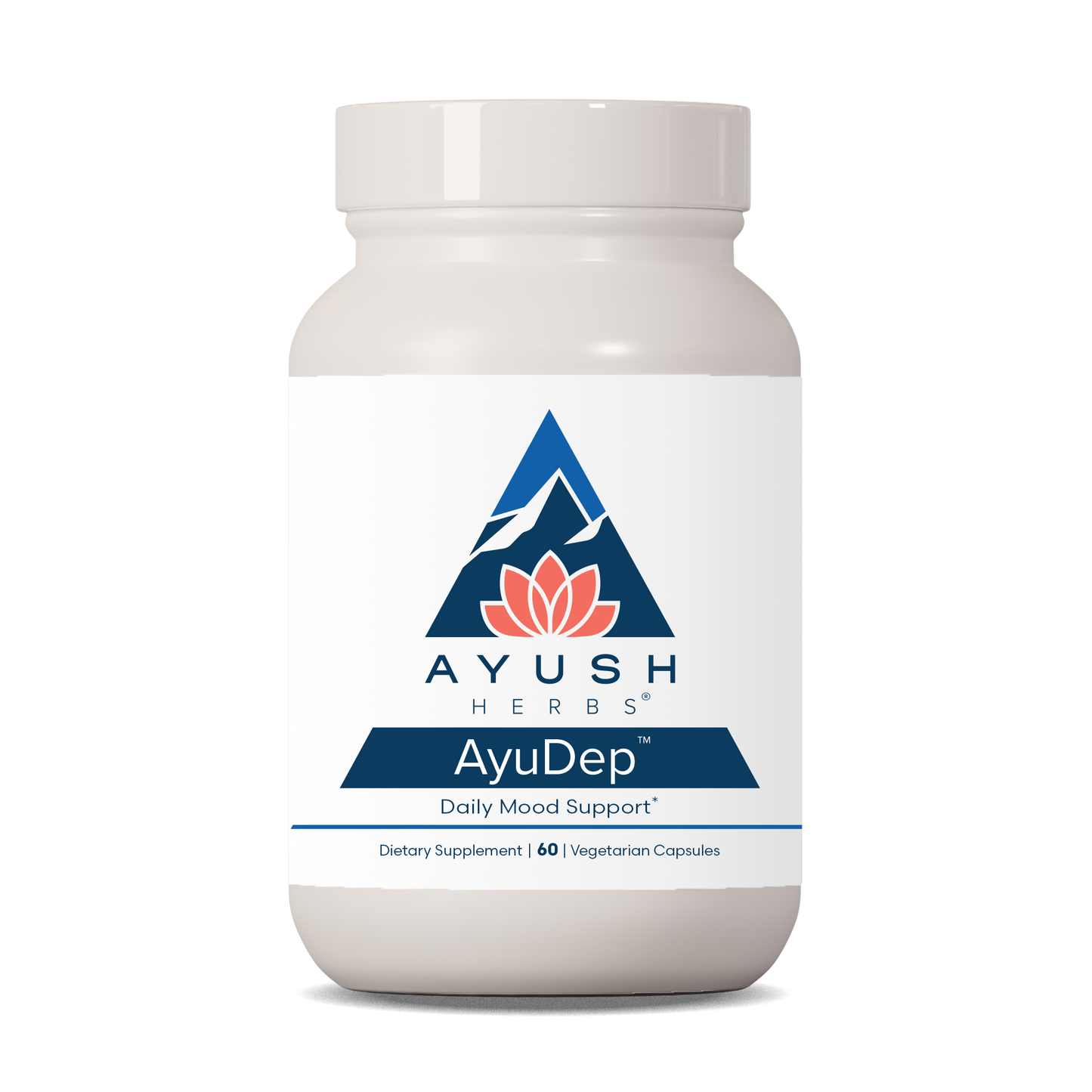 AyuDep bottle front by Ayush herbs herbal supplements