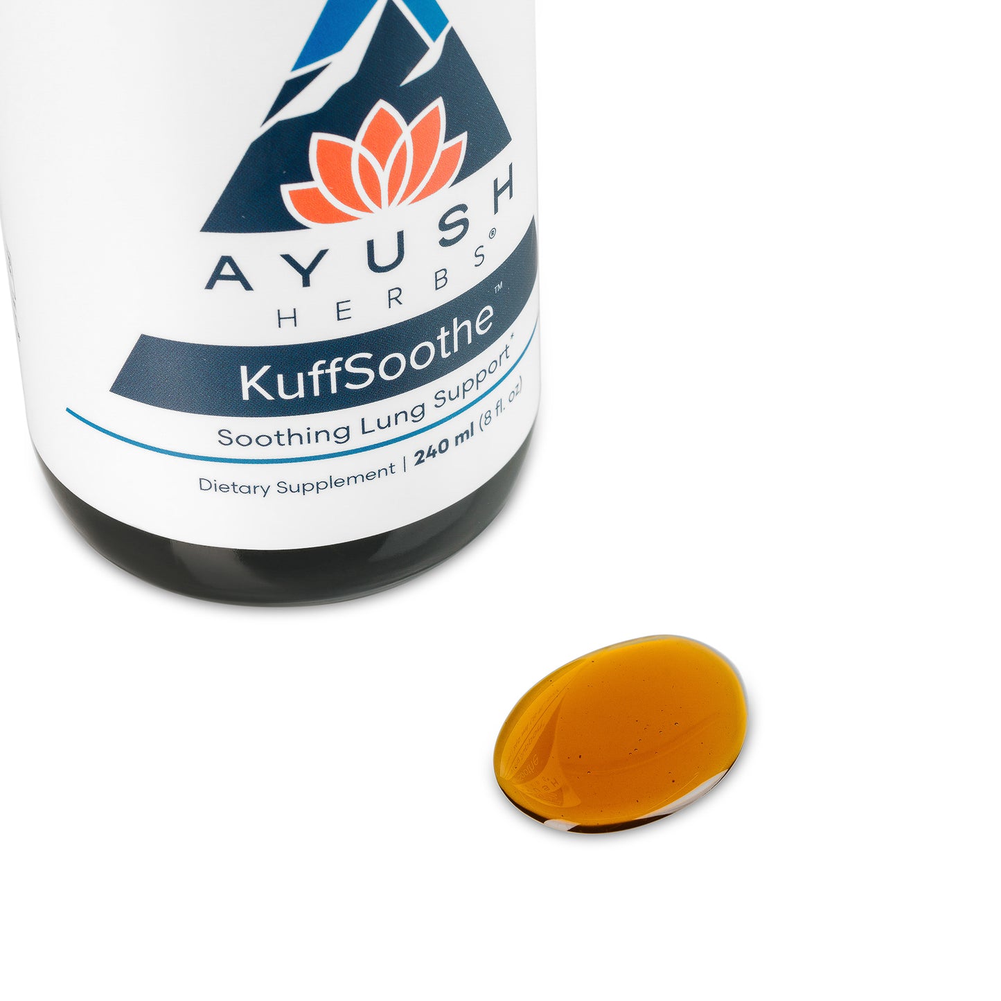 
                  
                    Kuffsoothe Bottle with syrup drop by Ayush herbs herbal supplements
                  
                