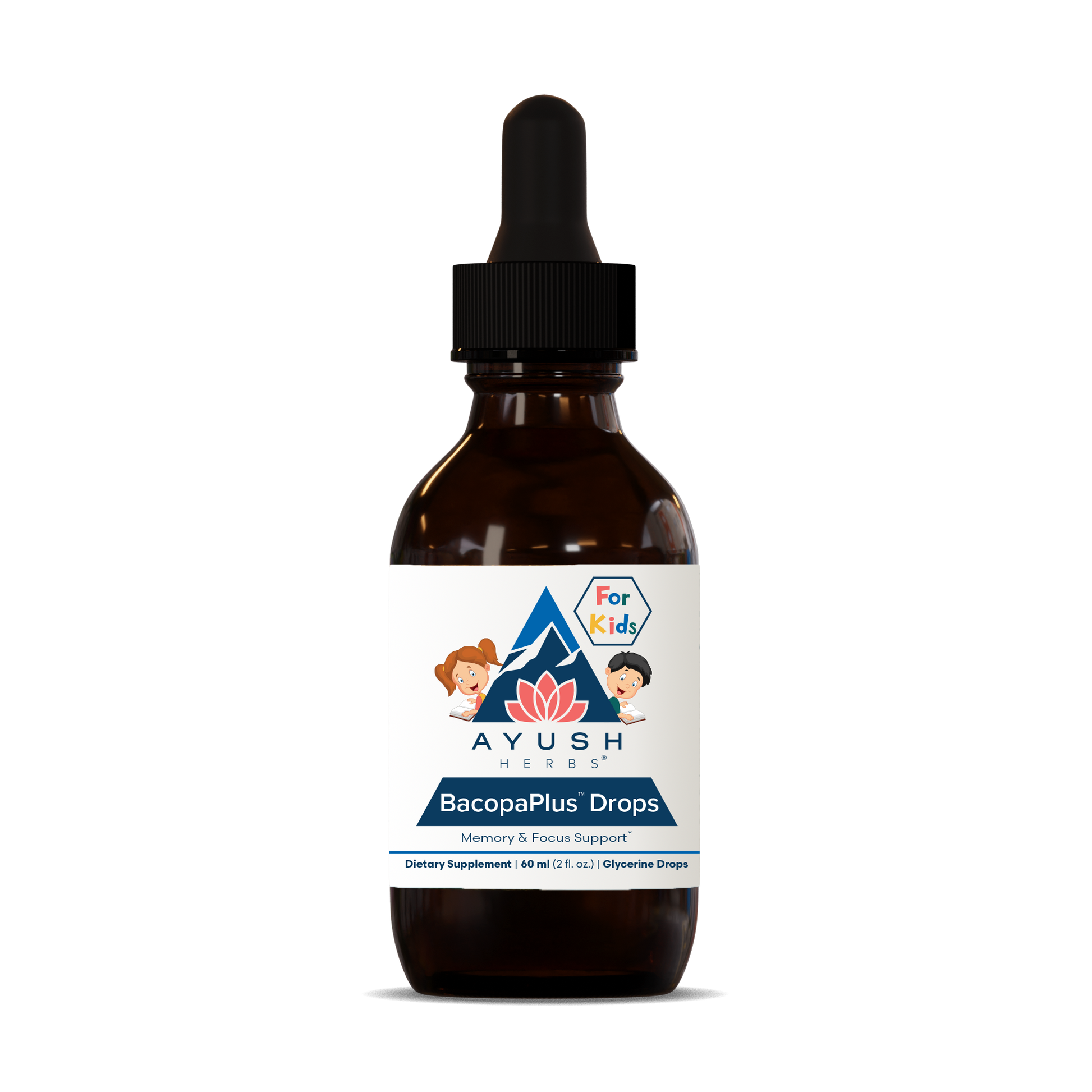 BacopaPlus Kids Drops front by Ayush herbs herbal supplements