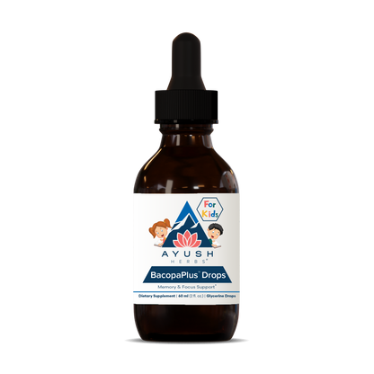 BacopaPlus Kids Drops front by Ayush herbs herbal supplements