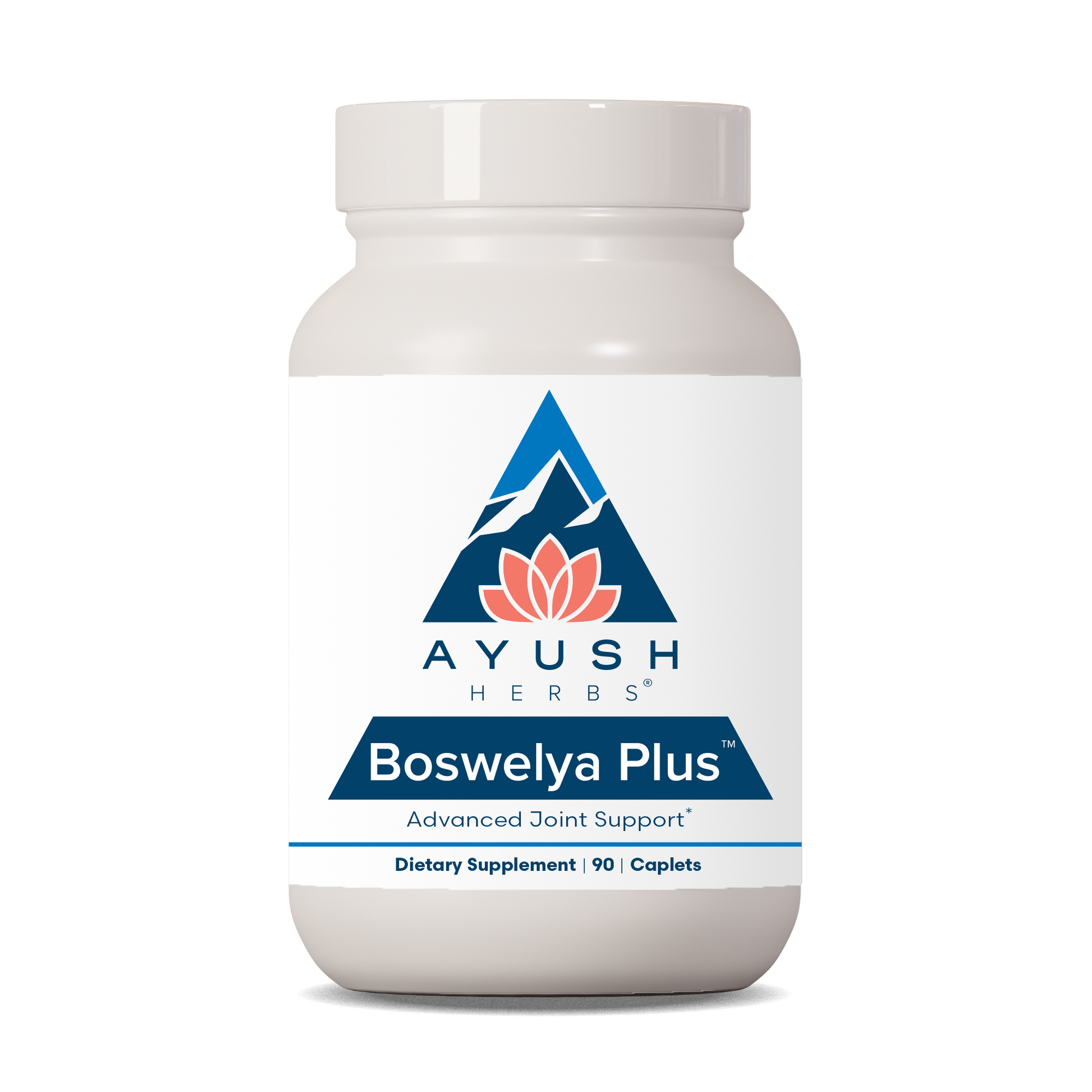 Boswelya Plus Bottle front by Ayush herbs herbal supplements