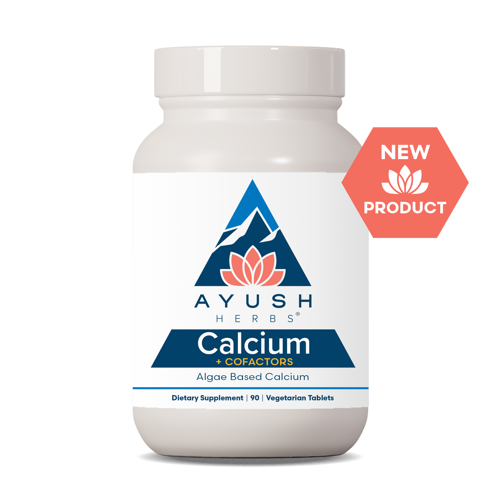 Calcium Bottle front by Ayush herbs herbal supplements
