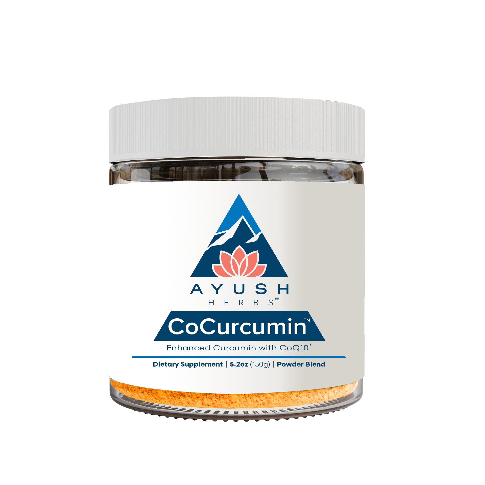 CoCurcumin Bottle front by Ayush herbs herbal supplements