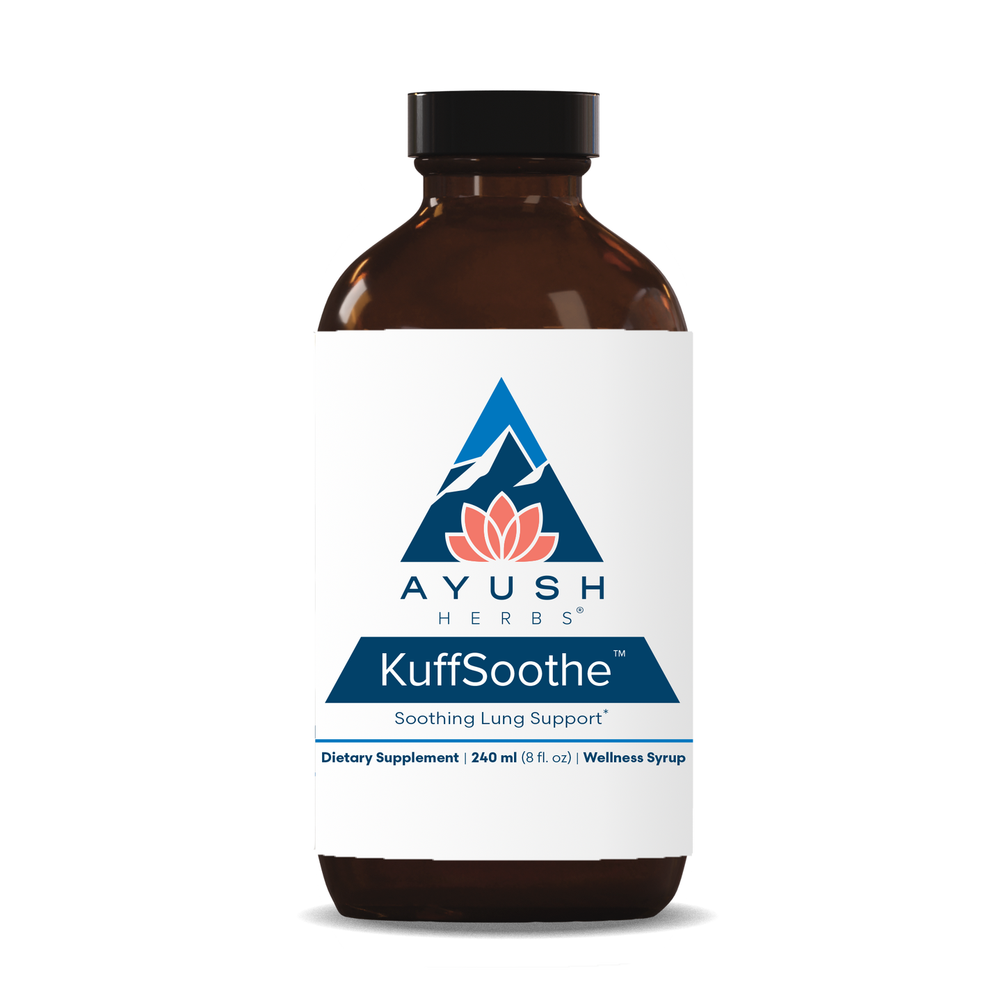 Kuffsoothe Bottle front by Ayush herbs herbal supplements