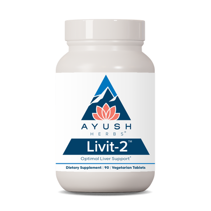 Livit-2 Bottle front by Ayush herbs herbal supplements