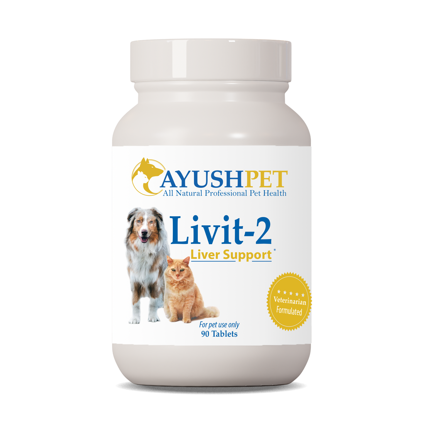 
                  
                    Livit 2 Pet Bottle front by Ayush Pet herbal supplements
                  
                