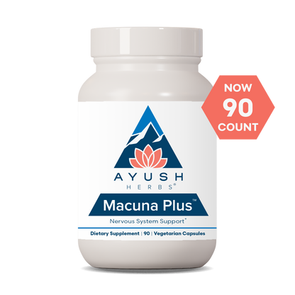 Macuna Plus Bottle front by Ayush herbs herbal supplements