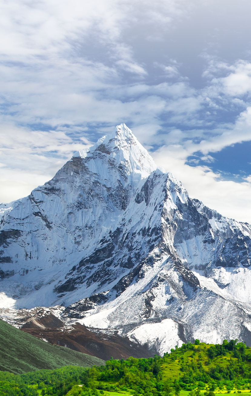 A image showcasing himalayas in mobile format