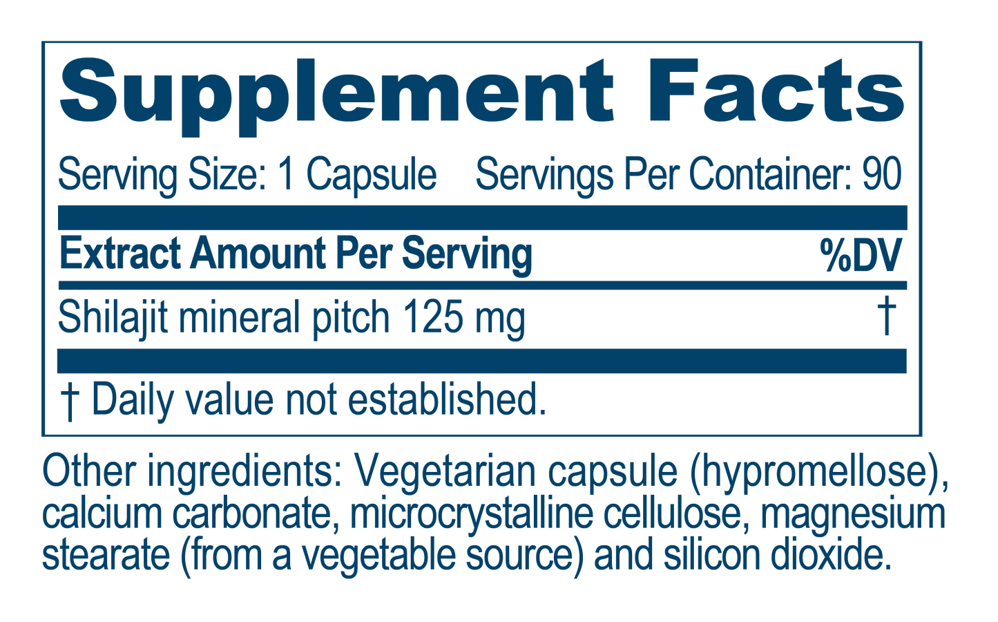 
                  
                    Shilajeet Mumiyo supplement facts by Ayush herbs herbal supplements
                  
                
