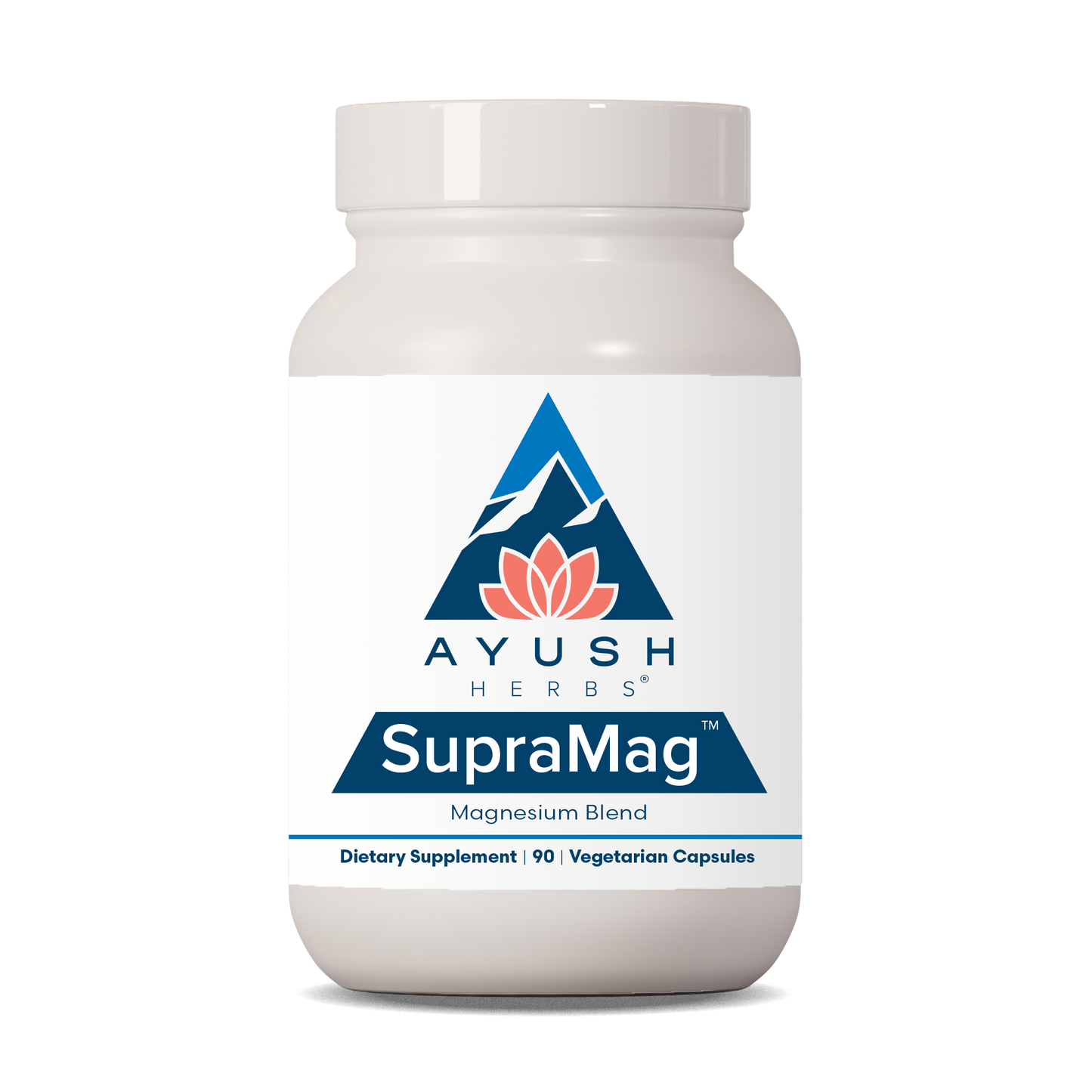 SupraMag Bottle front by Ayush herbs herbal supplements