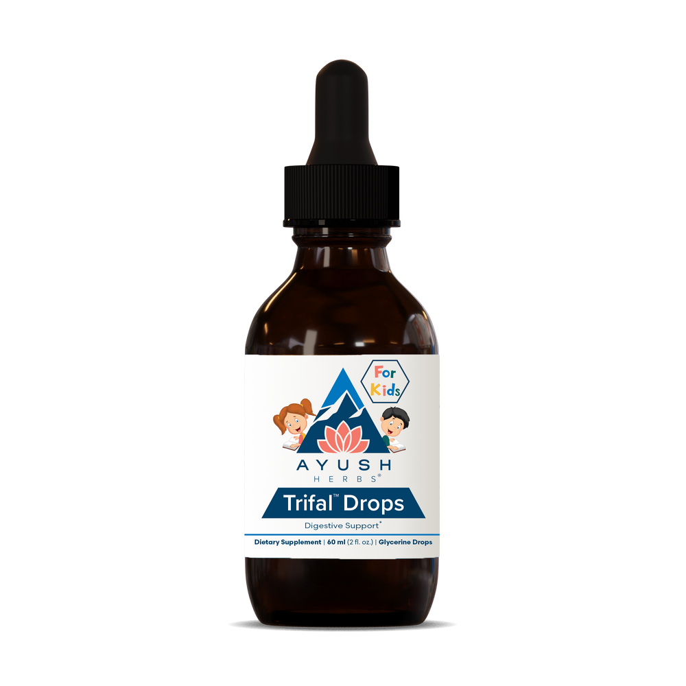 Trifal Kids Drops Bottle front by Ayush herbs herbal supplements