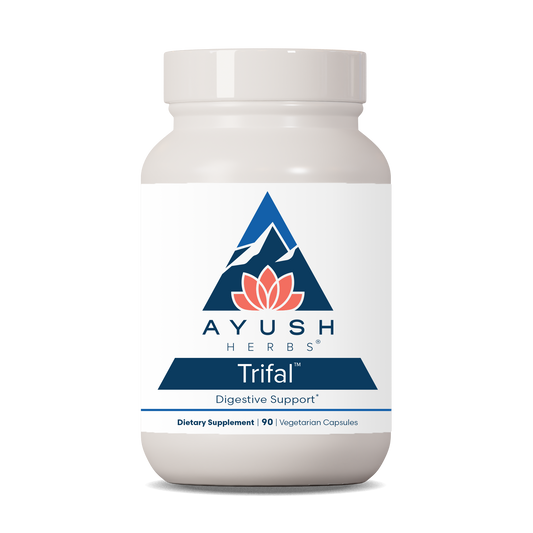 Trifal Bottle front by Ayush herbs herbal supplements