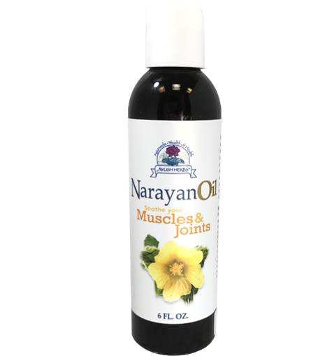 Narayan Oil Bottle front by Ayush herbs herbal supplements